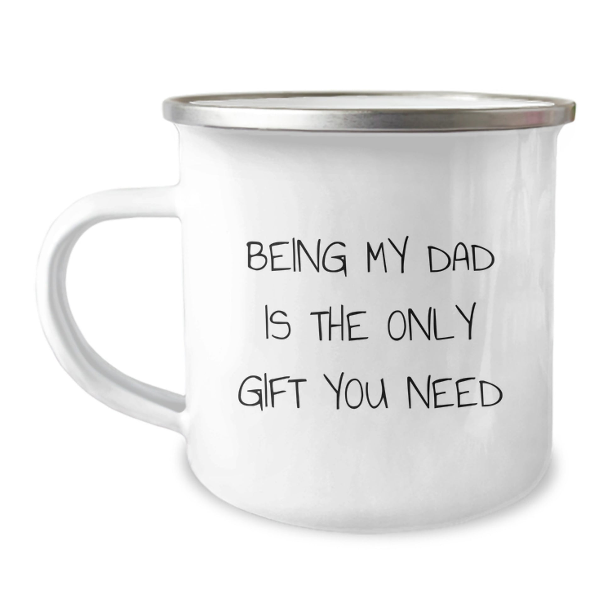 Funny Dad Camping Mug Gifts from Family for Dad, Being My Dad Is The Only Gift You Need, Christmas Unique Gifts for Men - Image 1