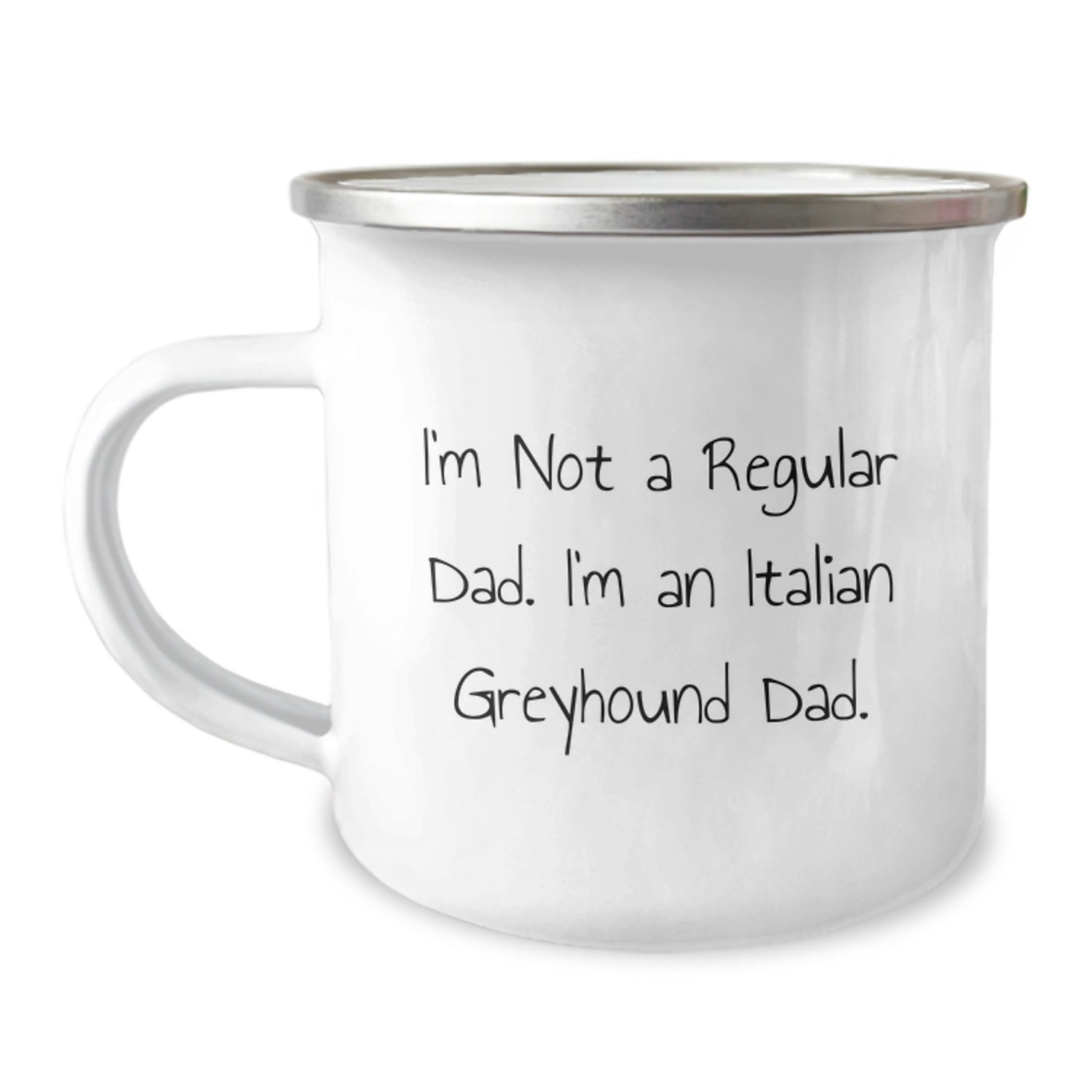 Funny Italian Greyhound Dog Gifts for Dad - Christmas Unique Gifts from Men to Family - Italian Greyhound Dad Camping Mug - Image 1