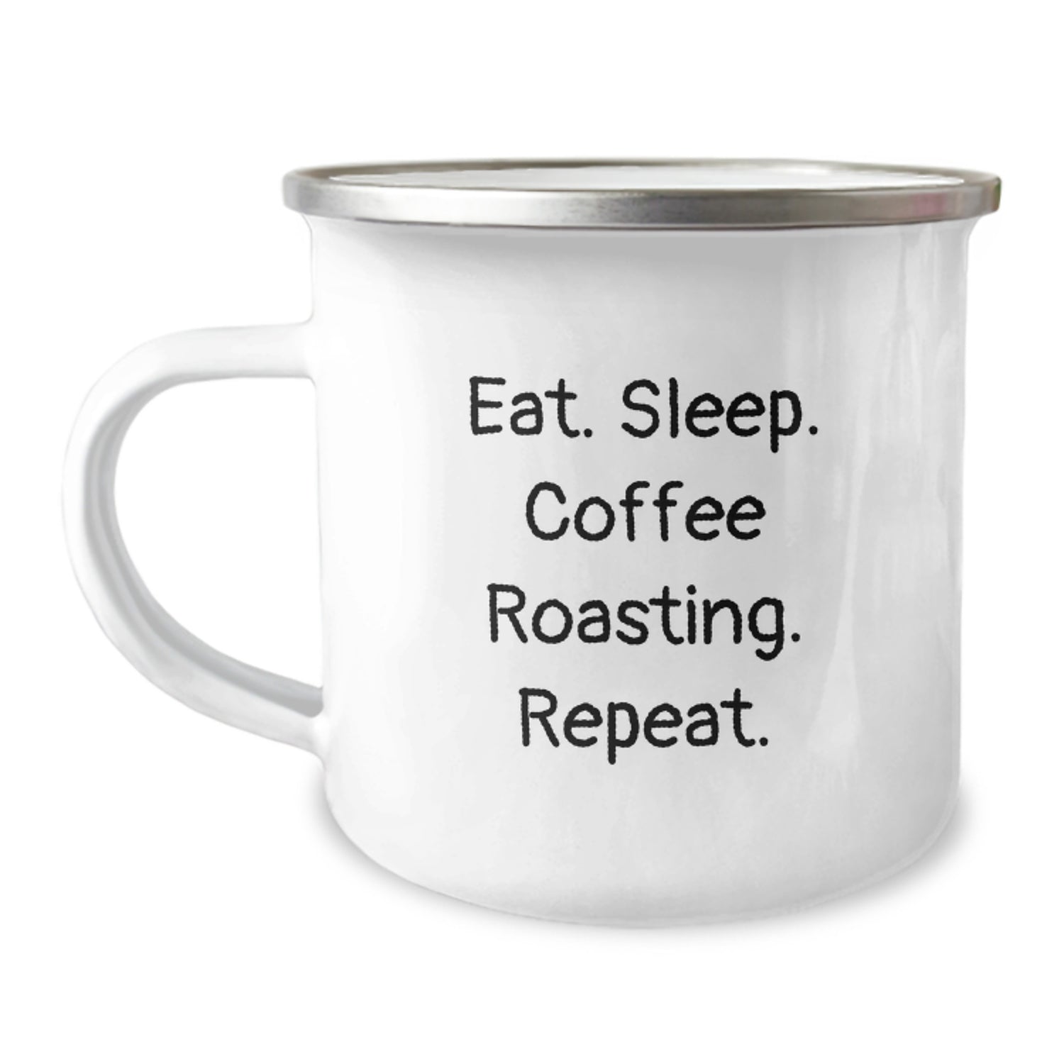 Coffee Roasting Enthusiasts Gifts from Friends for Birthday Unique Coffee Roasting Mugs, Eat. Sleep. Coffee Roasting. Repeat., Funny Camping Mug for Men - Image 1