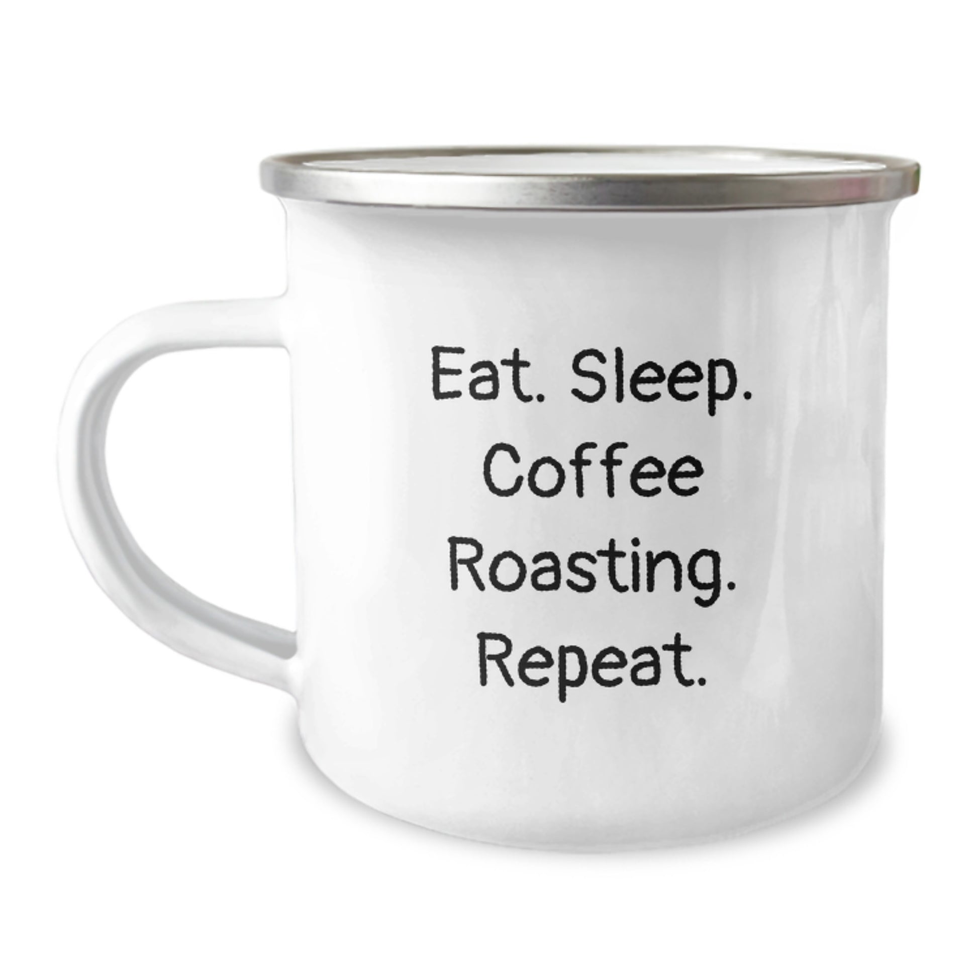 Coffee Roasting Enthusiasts Gifts from Friends for Birthday Unique Coffee Roasting Mugs, Eat. Sleep. Coffee Roasting. Repeat., Funny Camping Mug for Men - Image 1