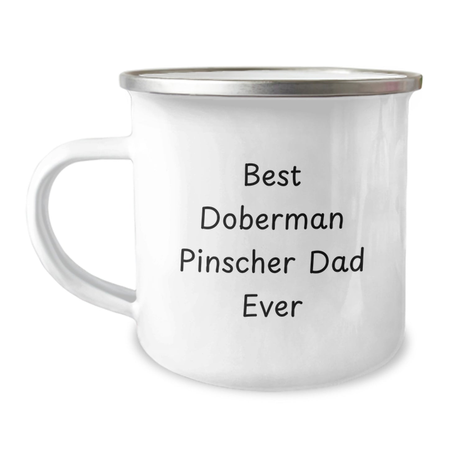 Funny Doberman Pinscher Dog Dad Gifts from Men to Friends for Camping Mug, Best Doberman Pinscher Dad Ever, Graduation Unique Gifts - Image 1