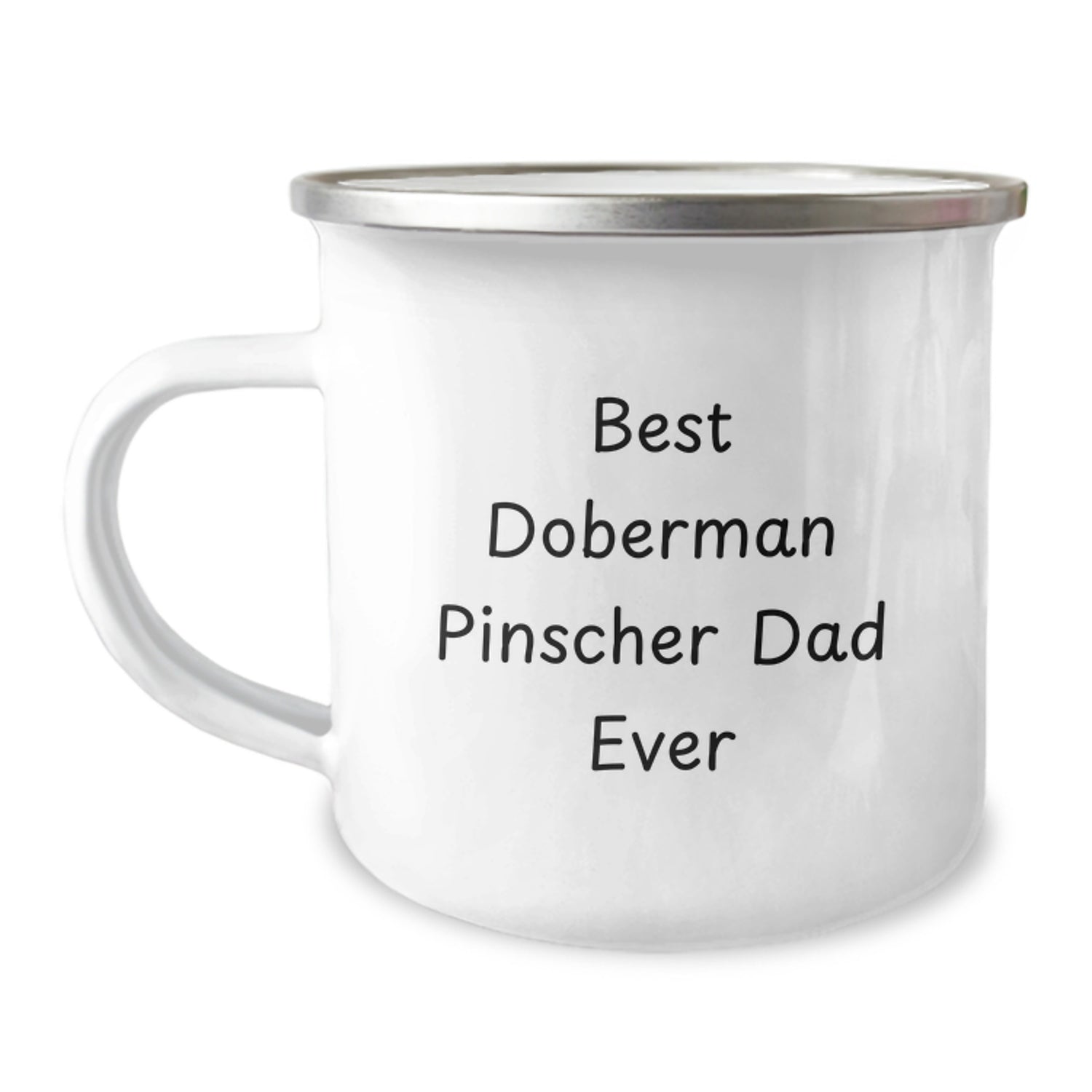 Funny Doberman Pinscher Dog Dad Gifts from Men to Friends for Camping Mug, Best Doberman Pinscher Dad Ever, Graduation Unique Gifts - Image 1