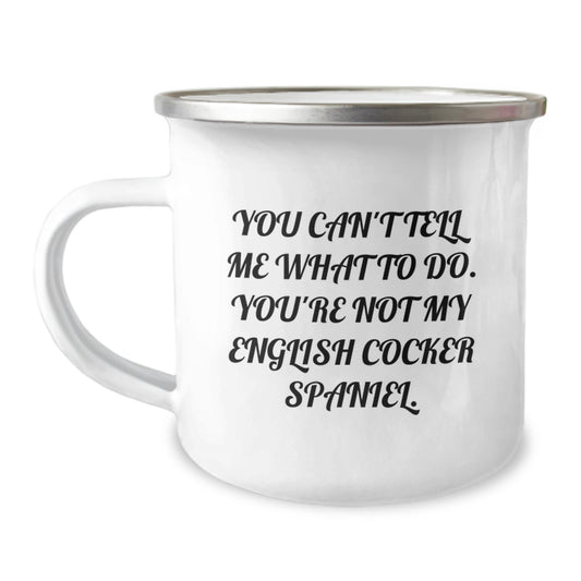English Cocker Spaniel Dog Lovers Gifts Funny Camping Mug for Her Him Friends Family - Image 1