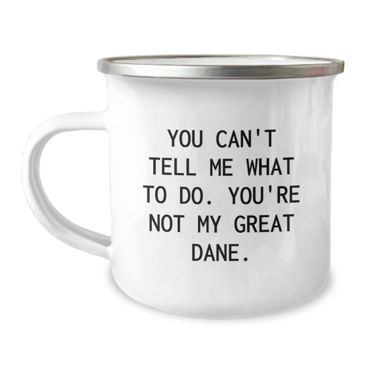 Great Dane Dog Lovers Camping Mug Funny Gifts from Friends for Great Dane Dog Birthday Unique Mugs - Image 1