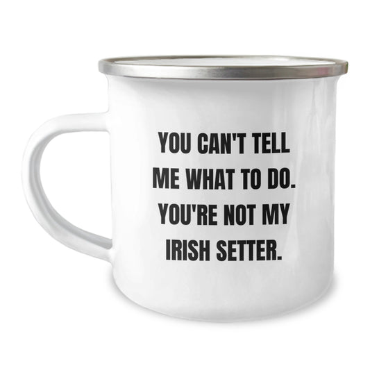 Irish Setter Dog Funny Camping Mug Gifts from Friends for Birthday Unique Gifts - Image 1