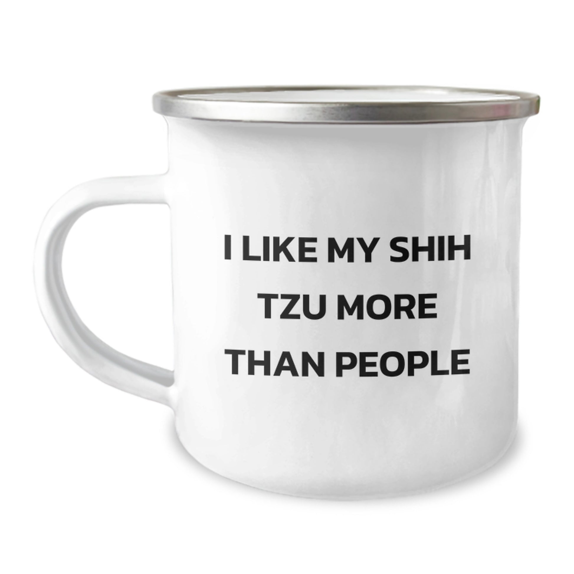 Shih Tzu Dog Lovers Camping Mug - Funny Gifts from Family for Birthday - Image 1