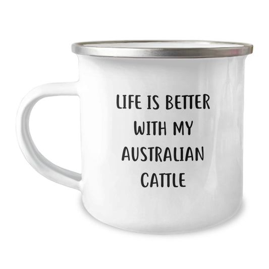 Australian Cattle Dog Lover's Funny Camping Mug Gifts from Friends, Family, or Coworkers for Birthday - Image 1