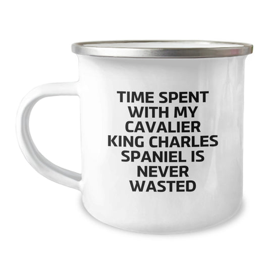 Cavalier King Charles Spaniel Dog Gifts, Funny Quote Camping Mug from Friends, Gifts for Dog Lovers on Birthday - Image 1