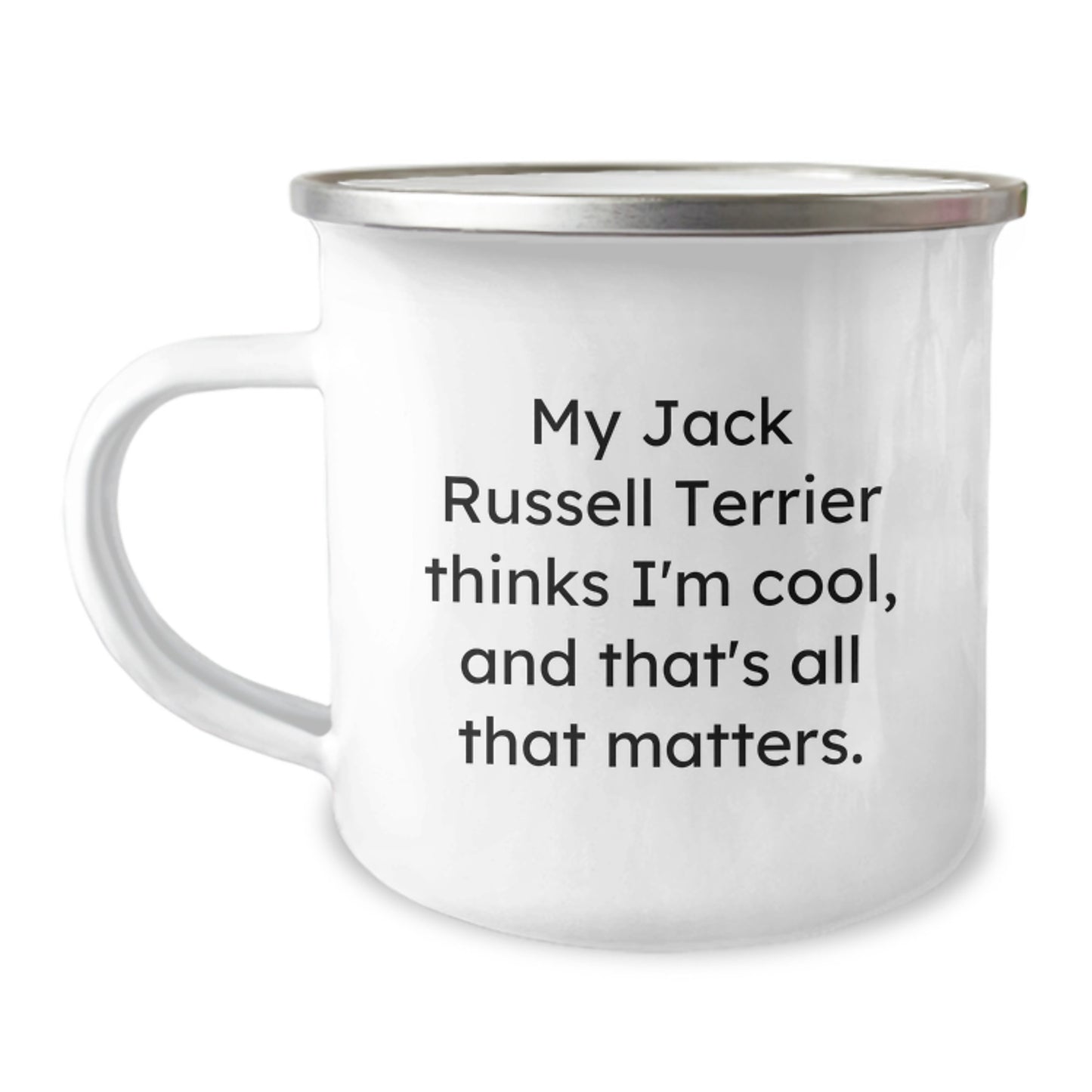 Jack Russell Terrier Dog Camping Mug Funny Gift for Friends from Family, Birthday Unique Gifts for Him Her - Image 1