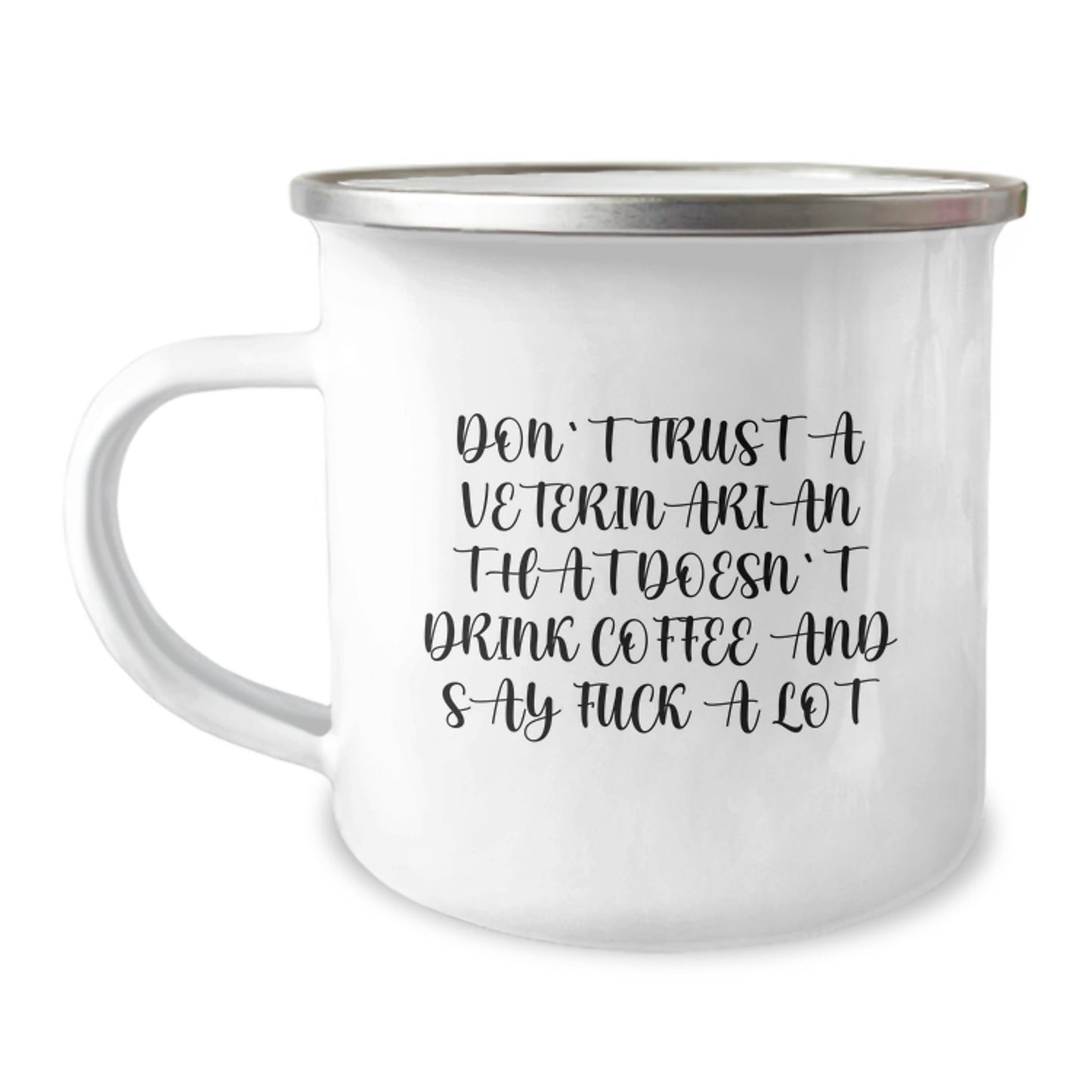 Funny Veterinarian Gifts for Men from Friends - Don't Trust a Veterinarian That Doesn't Drink Coffee and Say F--k a Lot Christmas Unique Mugs for Veterinarian Lovers - Image 1