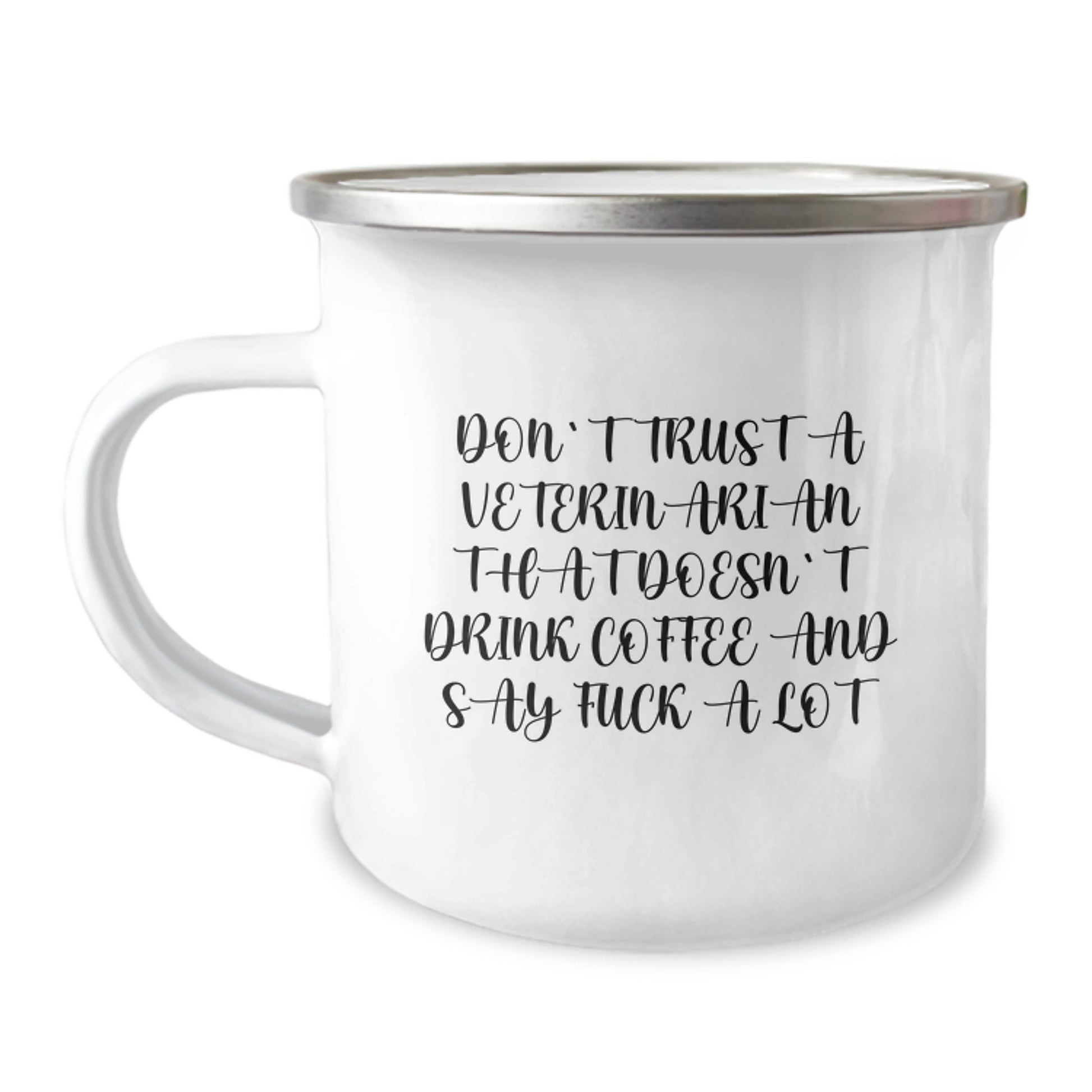 Funny Veterinarian Gifts for Men from Friends - Don't Trust a Veterinarian That Doesn't Drink Coffee and Say F--k a Lot Christmas Unique Mugs for Veterinarian Lovers - Image 1