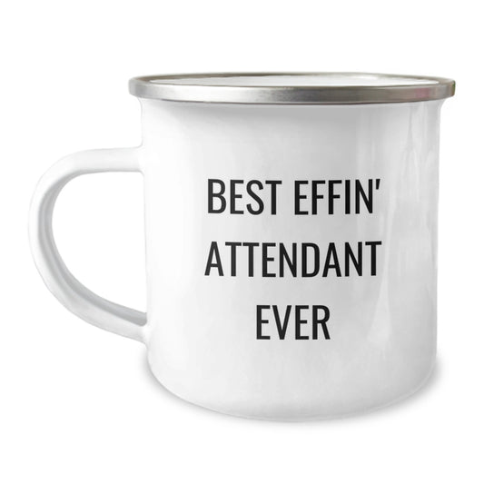 Funny Attendant Gifts from Men for Attendant - Best Effin' Attendant Ever Christmas Unique Mugs - Image 1