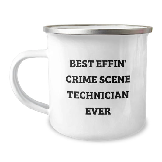 Funny Gifts for Crime Scene Technician, Best Effin' Crime Scene Technician Ever, Unique Christmas Unique Gifts from Friends - Image 1