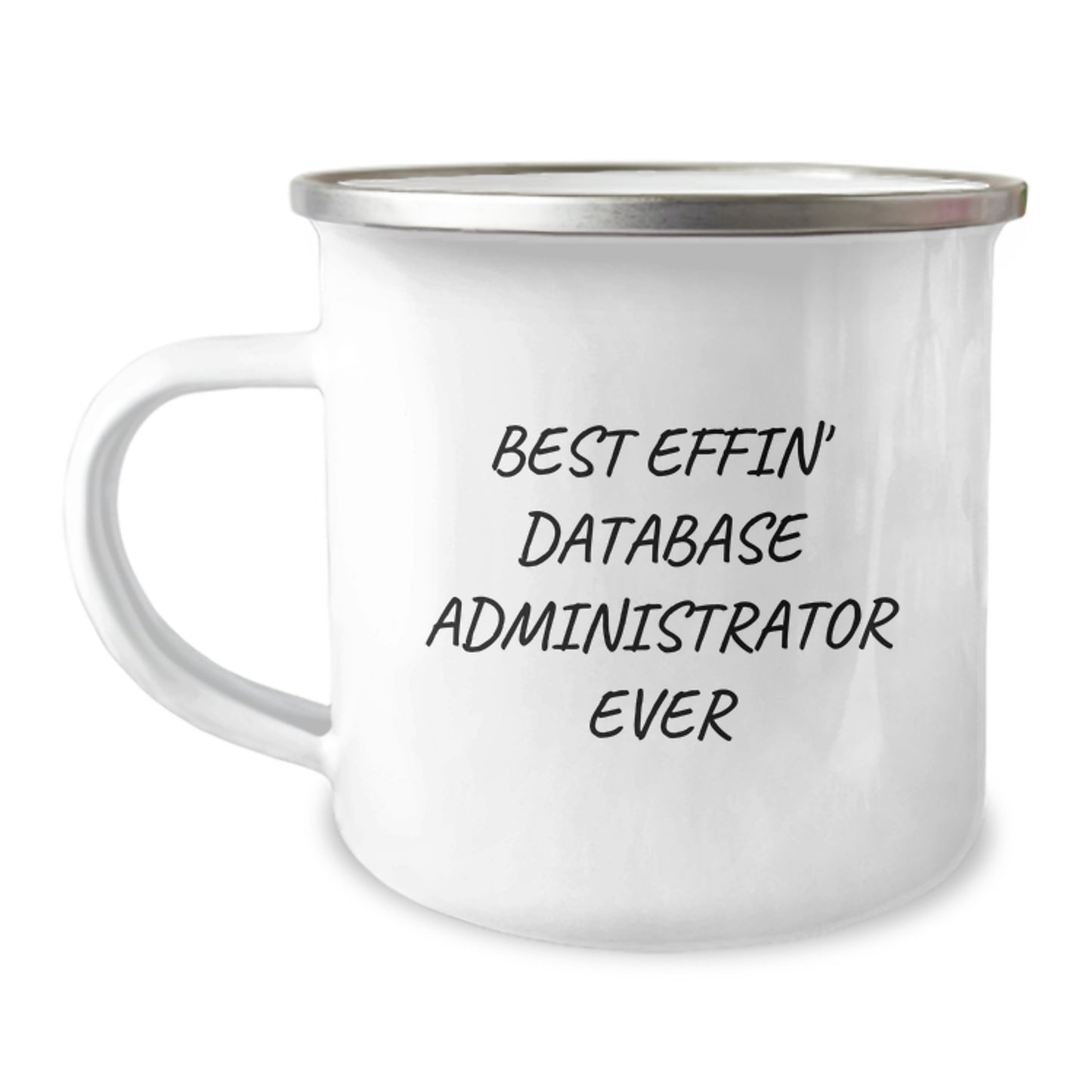 Funny Database Administrator Camping Mug, Gifts for Husband from Wife, Unique Christmas Unique Gifts for Him - Image 1