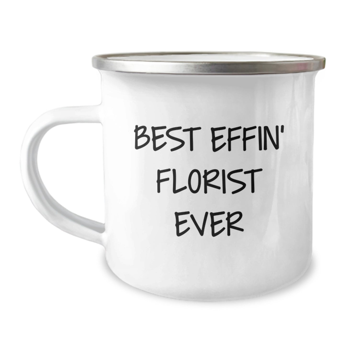 Funny Camping Mug Gifts from Florist Friends and Family for Florist Enthusiasts, Best Effin' Florist Ever, Christmas Unique - Image 1