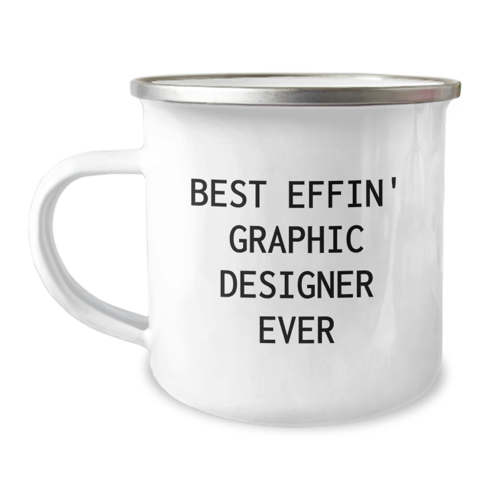 Funny Gifts for Graphic Designers, Best Effin Graphic Designer Ever Quote, Christmas Unique Camping Mugs for Men, Women, Friends, Coworkers, Family - Image 1