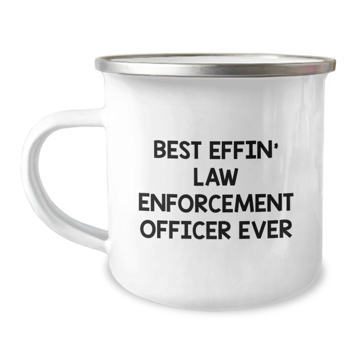 Funny Law Enforcement Officer Gifts for Him, Best Effin' Law Enforcement Officer Ever Mugs for Camping, Unique Christmas Unique Gifts from Men - Image 1