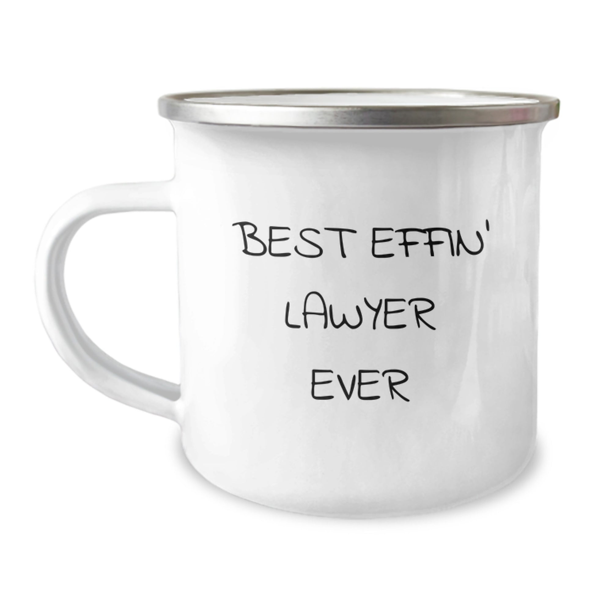 Comedy Lawyer Gifts from Friends and Family - Best Effin' Lawyer Ever Camping Mug for Men, Women, and Lawyer Colleagues - Unique Christmas Unique Gifts - Image 1