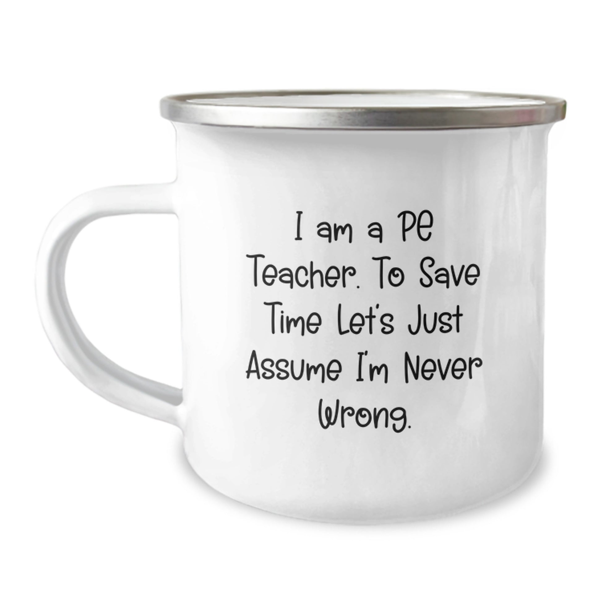 Funny PE Teacher Camping Mug Gifts from Friends to PE Teacher for Christmas - Image 1