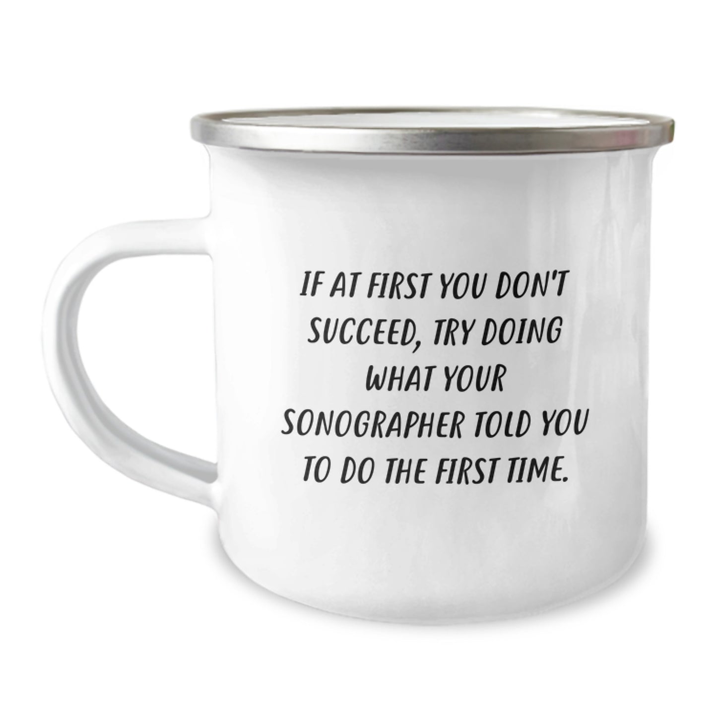 Funny Sonographer Gifts from Friends to Sonographer, Christmas Unique Gifts for Men, Camping Mug with Quote, Sonographer Humor - Image 1