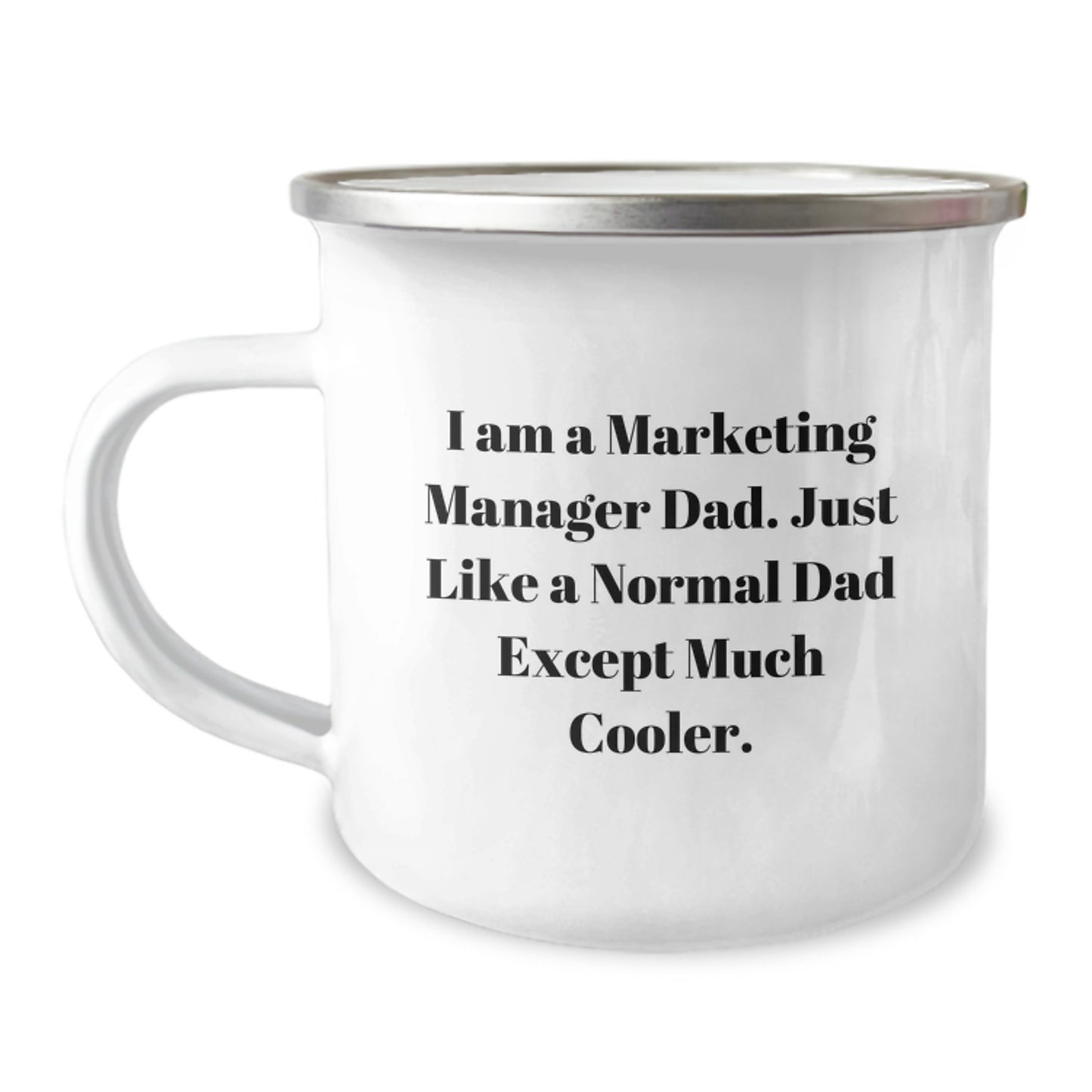 Marketing Manager Dad Funny Camping Mug Gifts for Him Unique Christmas Memorable Presents - Image 1
