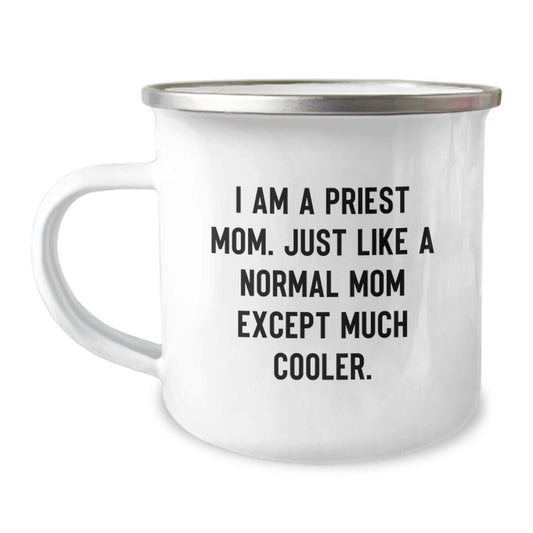 Funny Priest Mom Camping Mug Gifts from Friends for Priest Men on Christmas Unique - Image 1