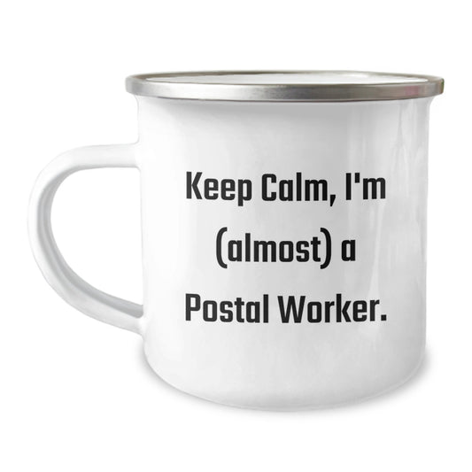 Funny Postal Worker Camping Mug Gifts for Men from Family this Christmas - Image 1
