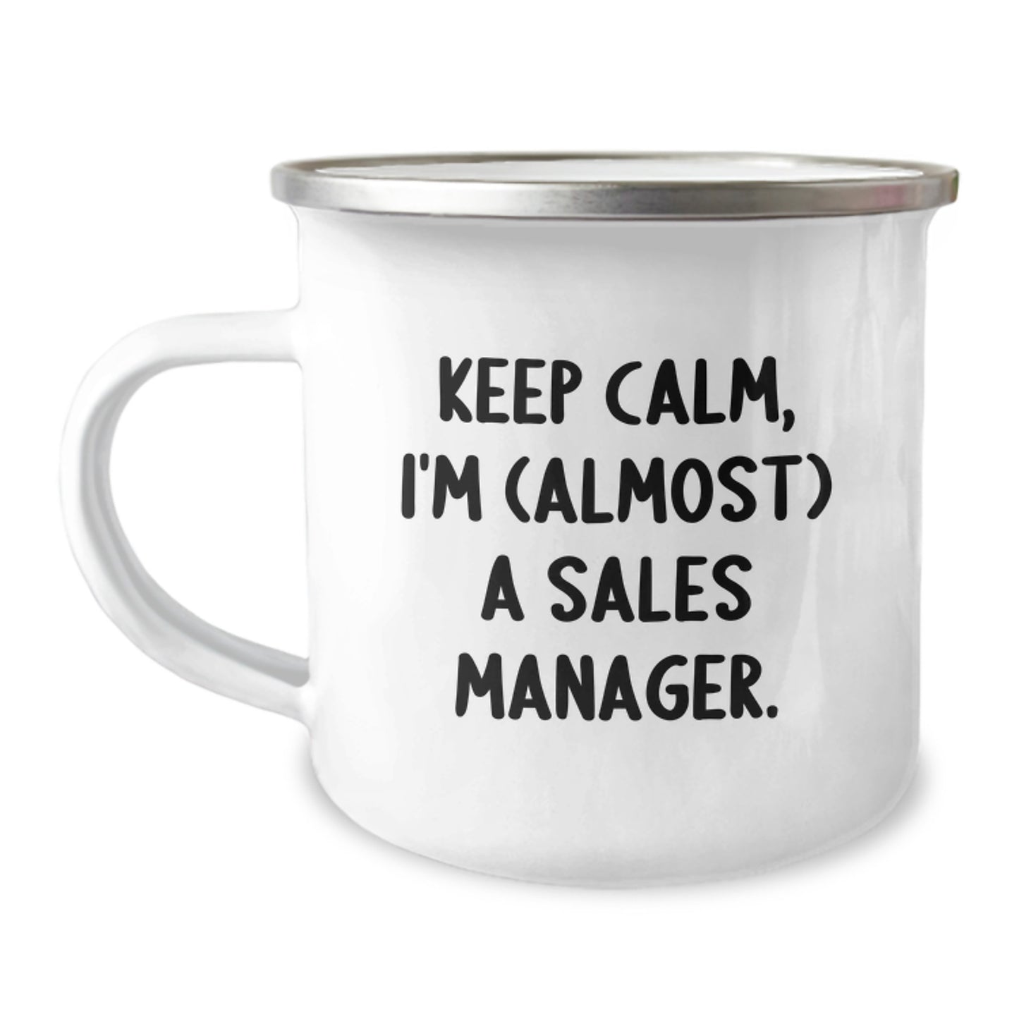 Funny Sales Manager Gifts from Friends - Keep Calm, I'm (almost) A Sales Manager. Christmas Unique Mugs for Sales Manager Men, Women, Coworkers, Family - Image 1