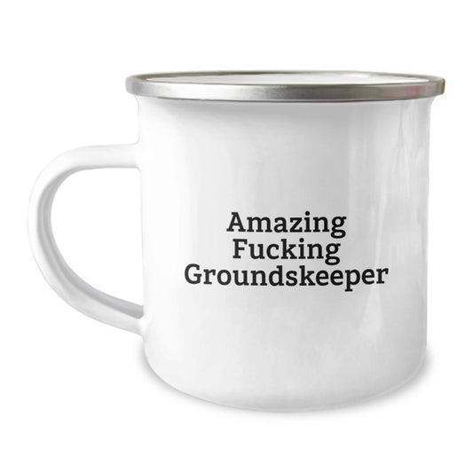 groundskeeper Gifts from Friends, Funny Camping Mug for groundskeeper, Christmas Unique Gifts - Image 1