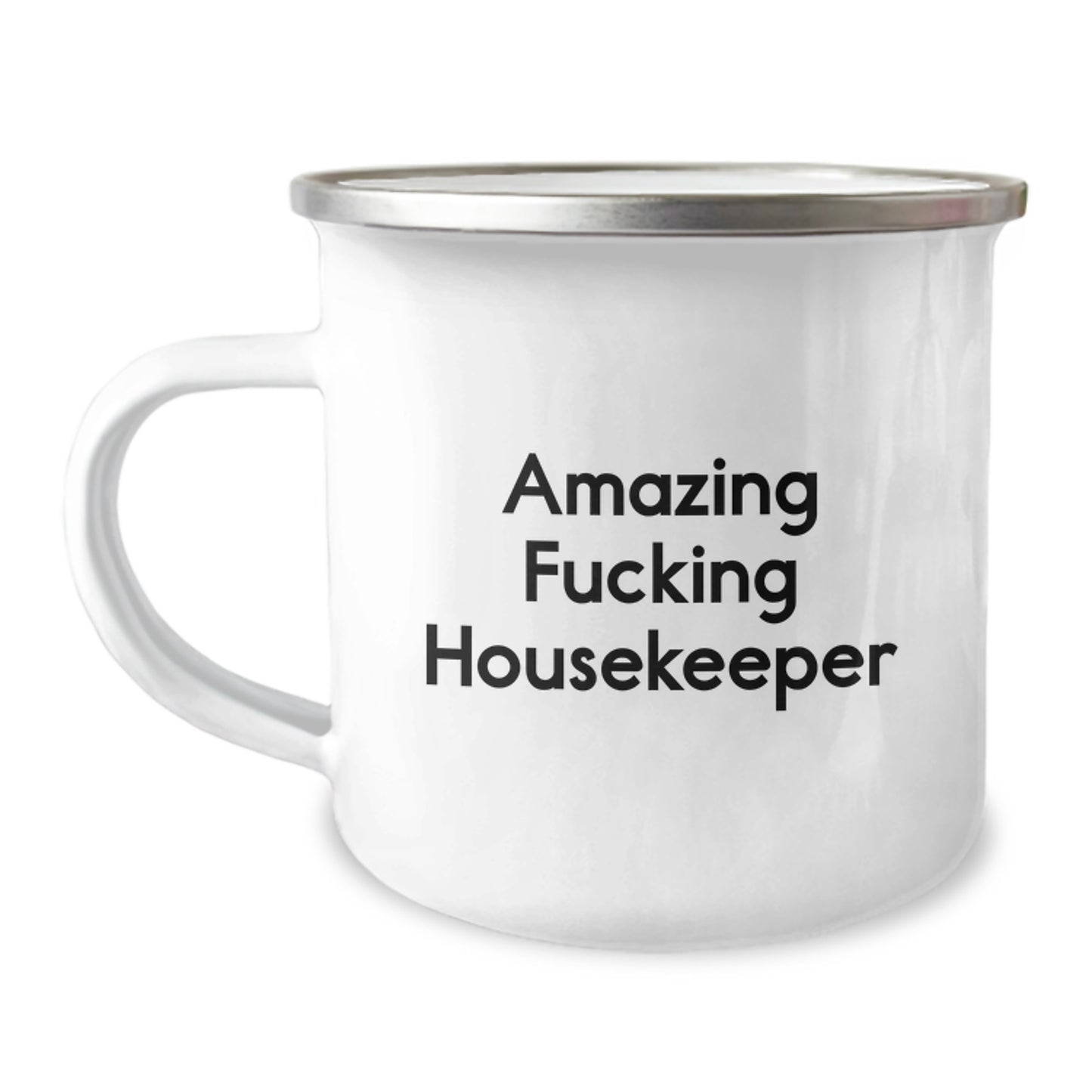 Funny Housekeeper Gifts, Unique Camping Mug for Housekeeper, Amazing F--king Housekeeper Christmas Unique Gifts for Housekeeper - Image 1