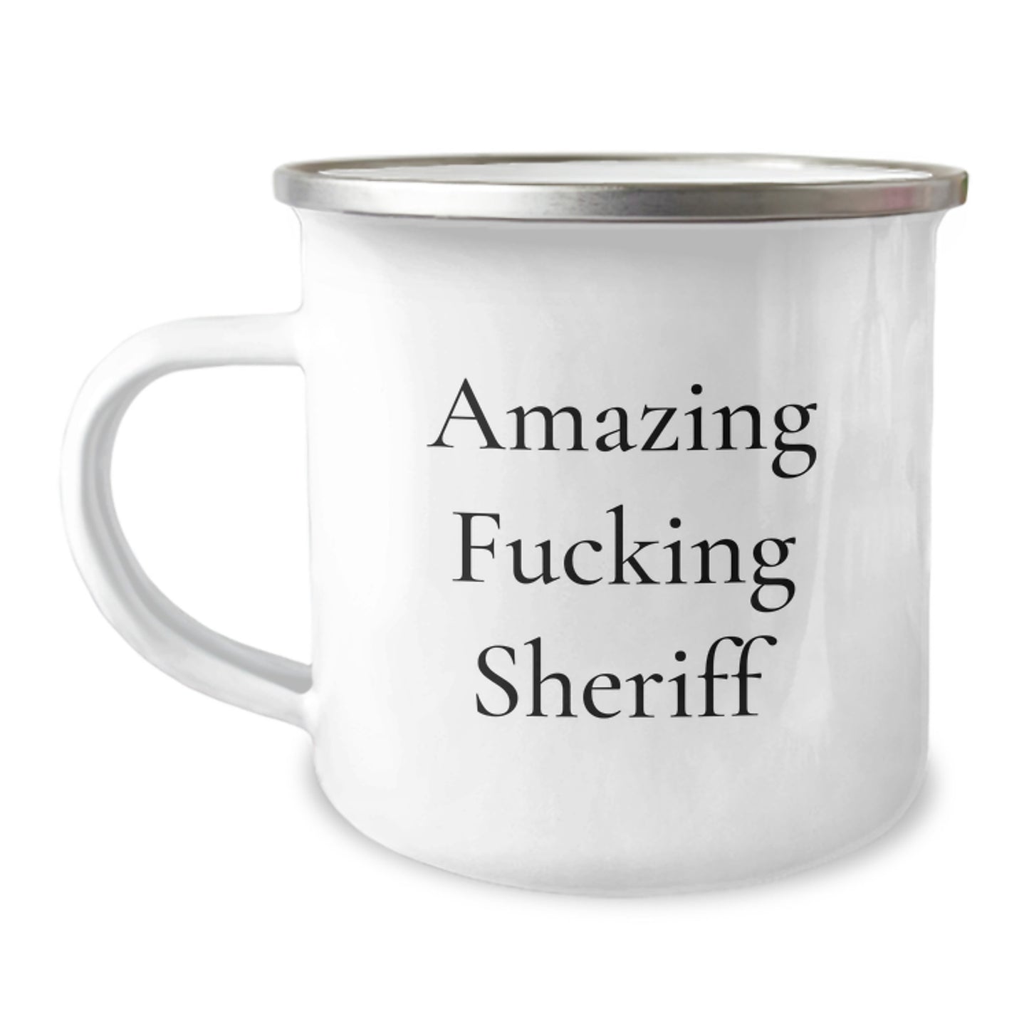 Funny Sheriff Camping Mugs, Amazing F--king Sheriff Gift, Unique Christmas Unique Gifts for Sheriff Men - Image 1