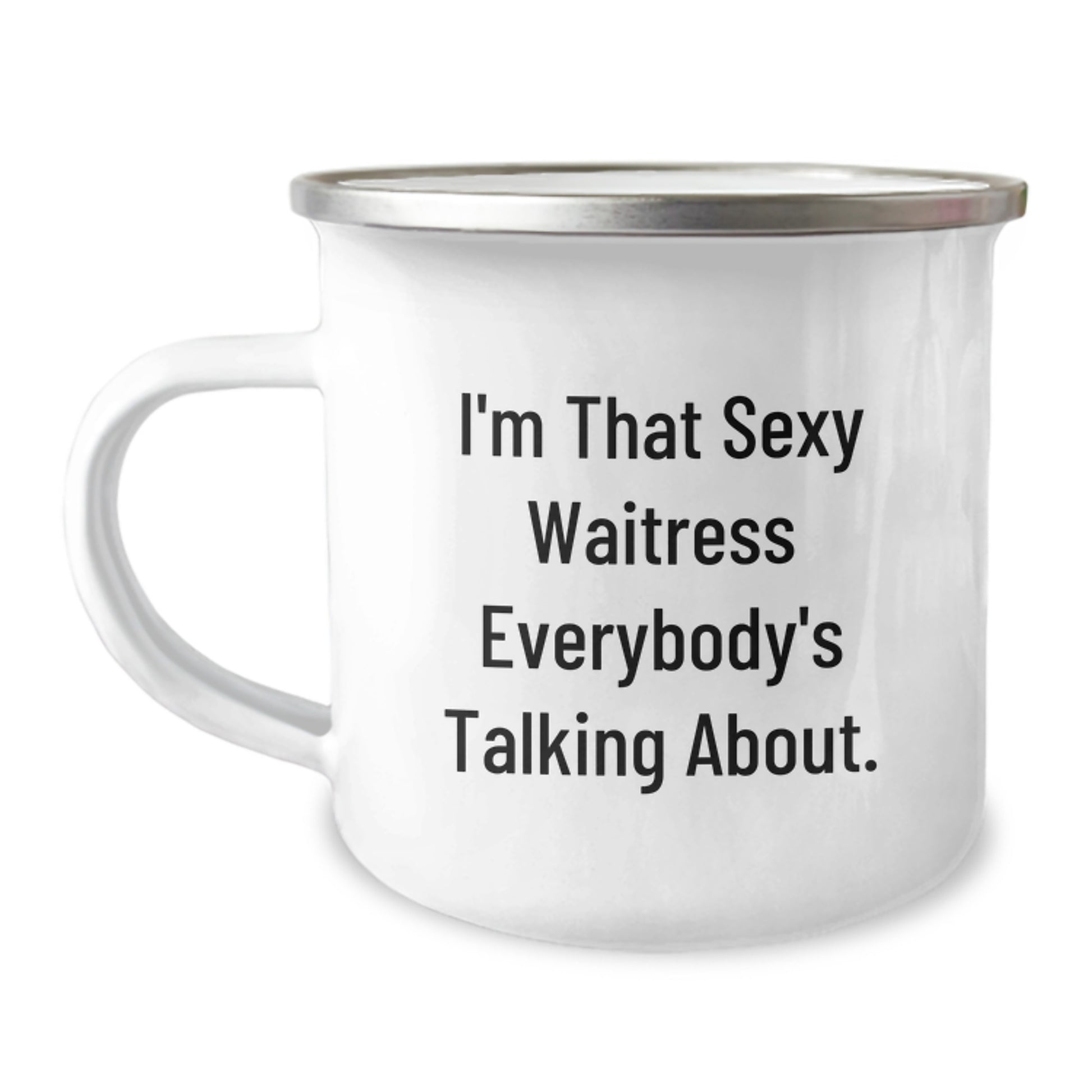 Funny Waitress Gifts for Coworkers, Christmas Unique Mugs with I'm That Sexy Waitress Everybody's Talking About. Quote, Gifts from Friends - Image 1