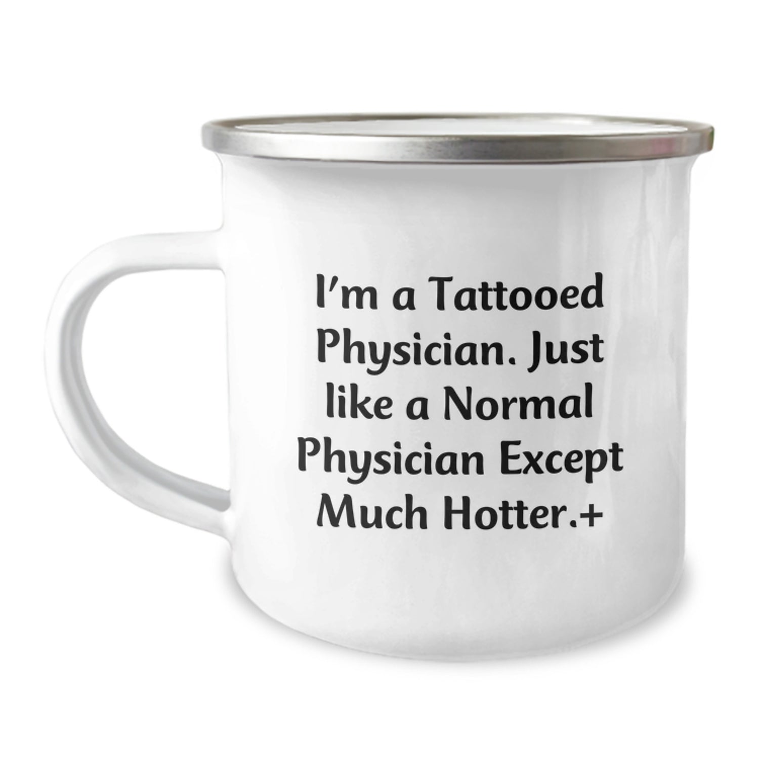 Funny Physician Gifts for Men - Tattooed Physician Camping Mug, Perfect for Christmas Unique Gifts from Friends to Physician Colleagues - Image 1