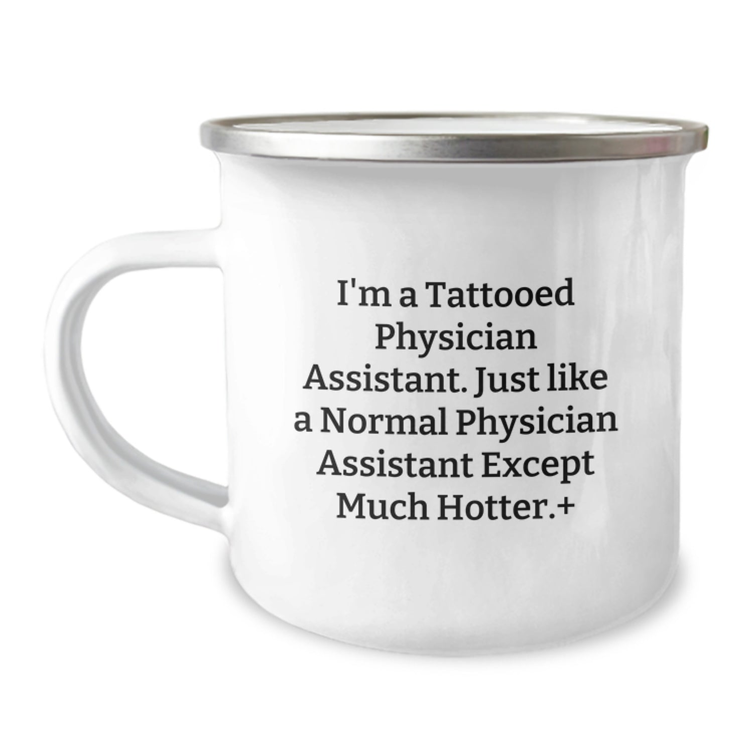 Funny Physician Assistant Gifts for Men - 'I'm A Tattooed Physician Assistant' Camping Mug, Unique Christmas Memorable Presents for Physician Assistant Friends, Family, Coworkers - Image 1