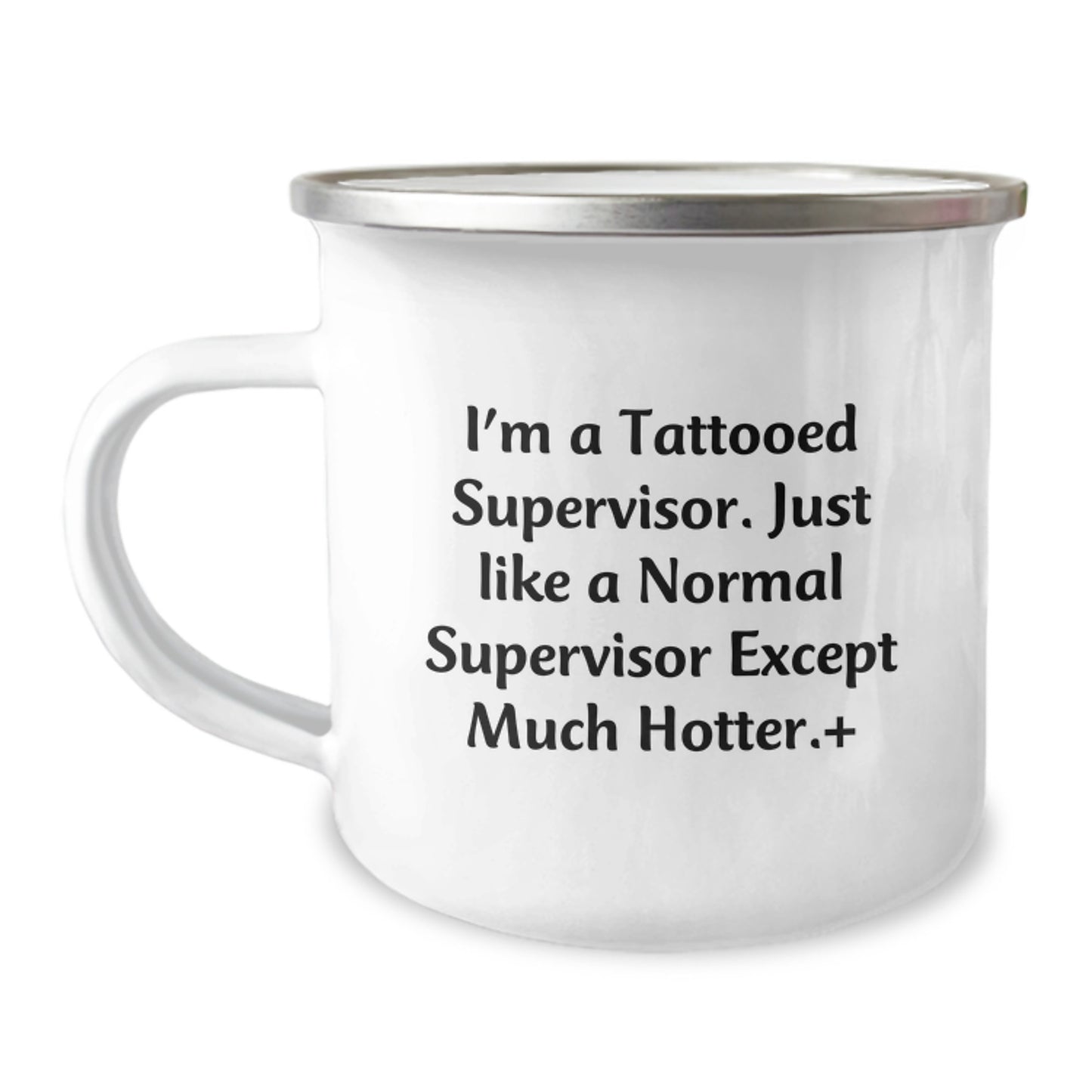 Funny Supervisor Quotes Gifts from Men to Men - Christmas Unique Gifts for Supervisor Camping Mug, I'm a Tattooed Supervisor - Funny Supervisor Mug, Perfect for Supervisor Birthday or Christmas - Image 1