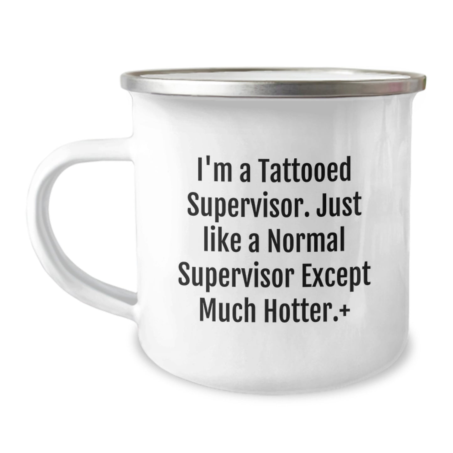 Funny Supervisor Gifts for Men, Christmas Unique Gifts from Coworkers, Camping Mug for Supervisor, 'I'm A Tattooed Supervisor' - Image 1
