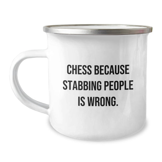 Funny Chess Quote Camping Mug Gifts from Family for Chess Lovers - Christmas Unique Gifts - Image 1