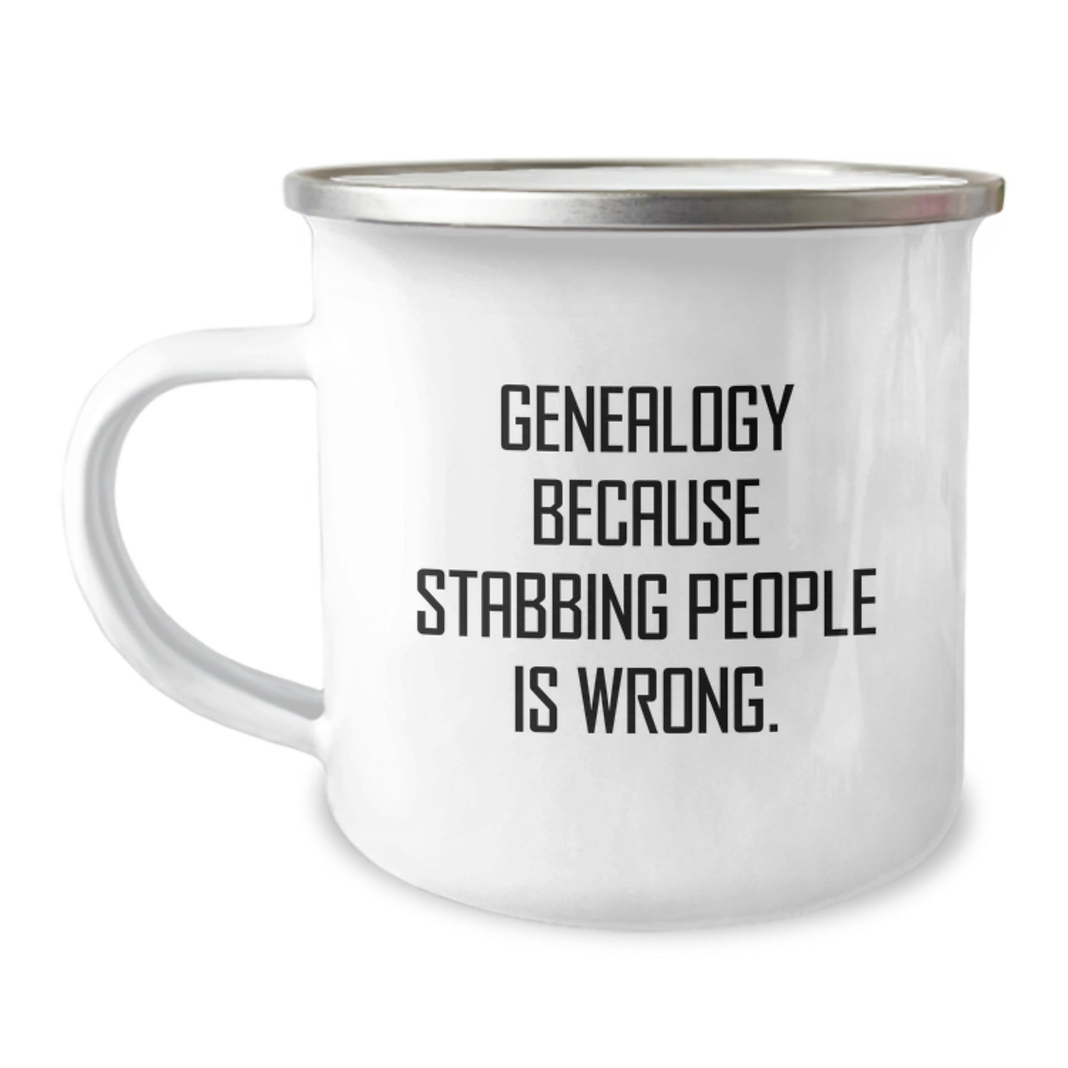 Genealogy Camping Mug, Funny Gift for Genealogy Enthusiasts, Gifts from Family for Genealogy Lovers, Christmas Unique Presents - Image 1