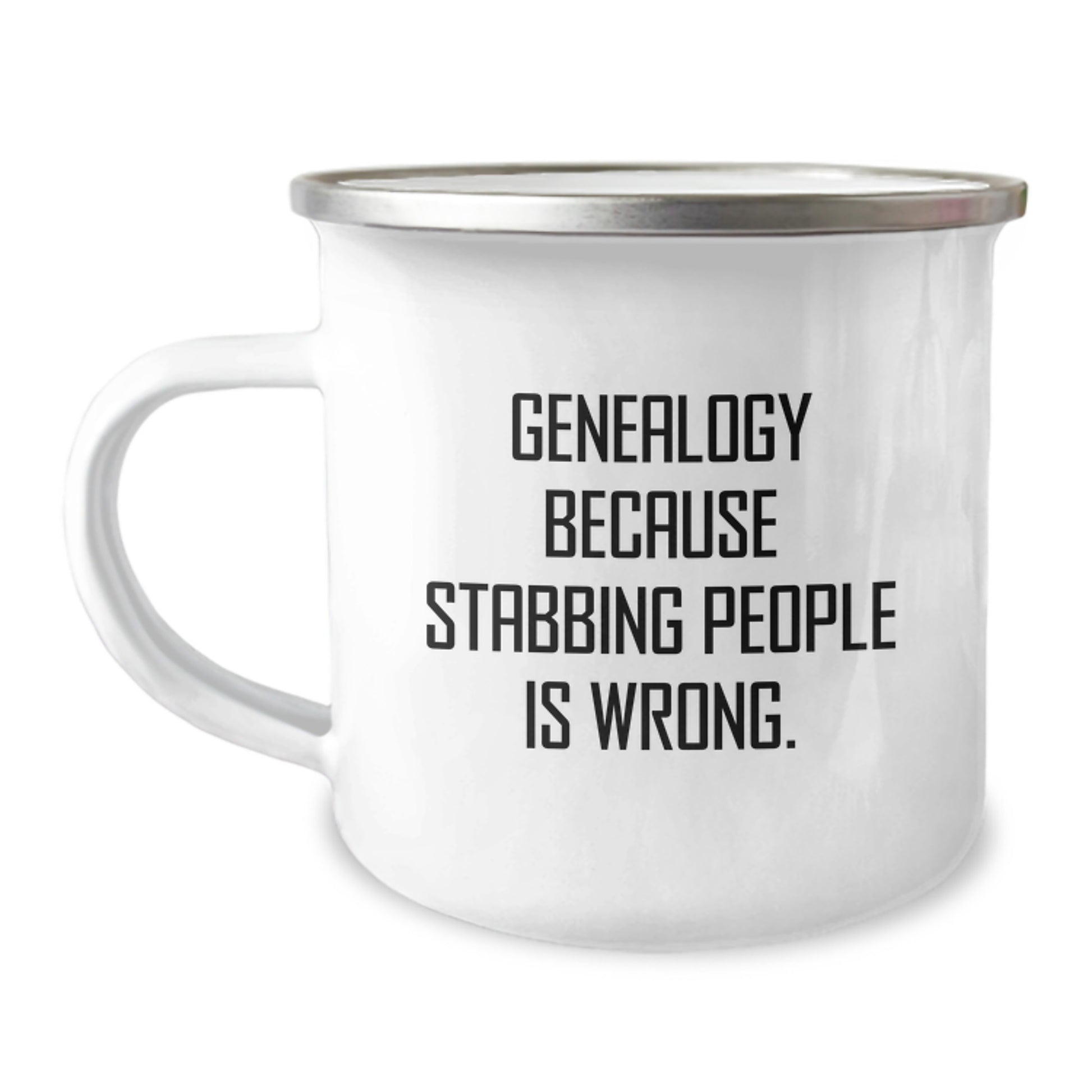 Genealogy Camping Mug, Funny Gift for Genealogy Enthusiasts, Gifts from Family for Genealogy Lovers, Christmas Unique Presents - Image 1