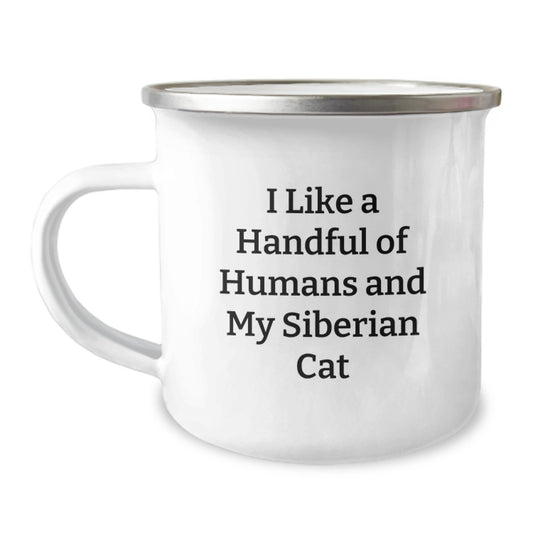 Siberian Cat Lover's Camping Mug, Funny Quote Gifts for My Siberian Cat's Fans, Men, Women, Friends, Family, Christmas Unique Gift Ideas - Image 1