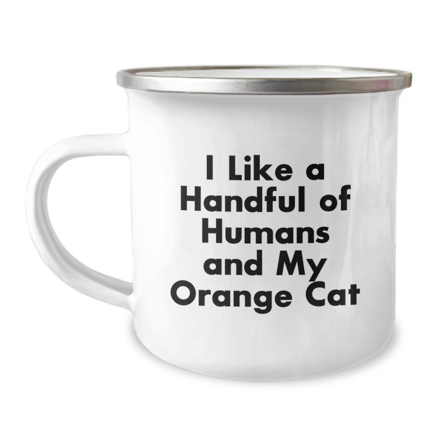 Funny Orange Cat Camping Mug Gifts from Men to Friends for Christmas Orange Cat Lovers - Image 1