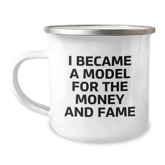 Funny Model Gifts for Friends and Family from Men, Unique Camping Mug for Graduation - Image 1