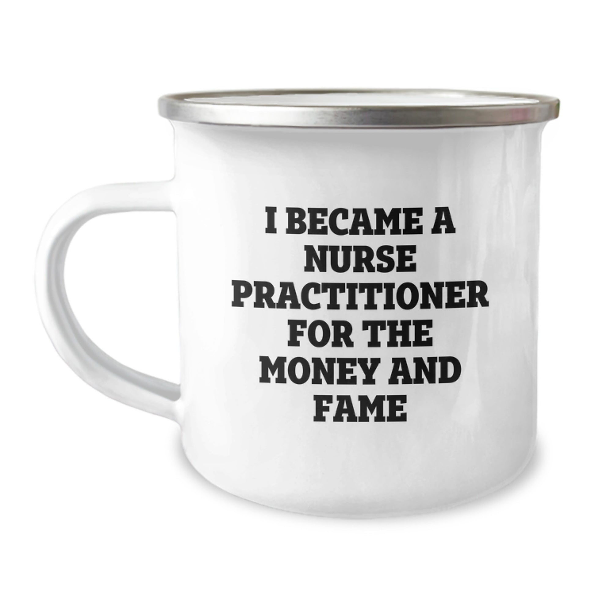 Funny Nurse Practitioner Camping Mug Gifts from Friends and Family for Christmas Unique Presents for Nurse Practitioner - Image 1