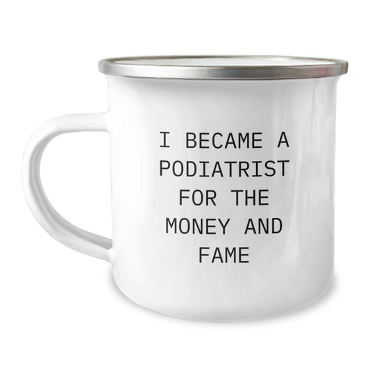 Funny Podiatrist Gifts for Christmas - Camping Mug for Podiatrist Friends and Family from Men, Women, Coworkers - Image 1