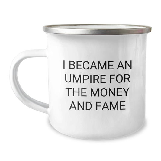 Funny Umpire Gifts, Unique Umpire Camping Mug, Christmas Unique Gifts for Umpire Friends from Men - Image 1