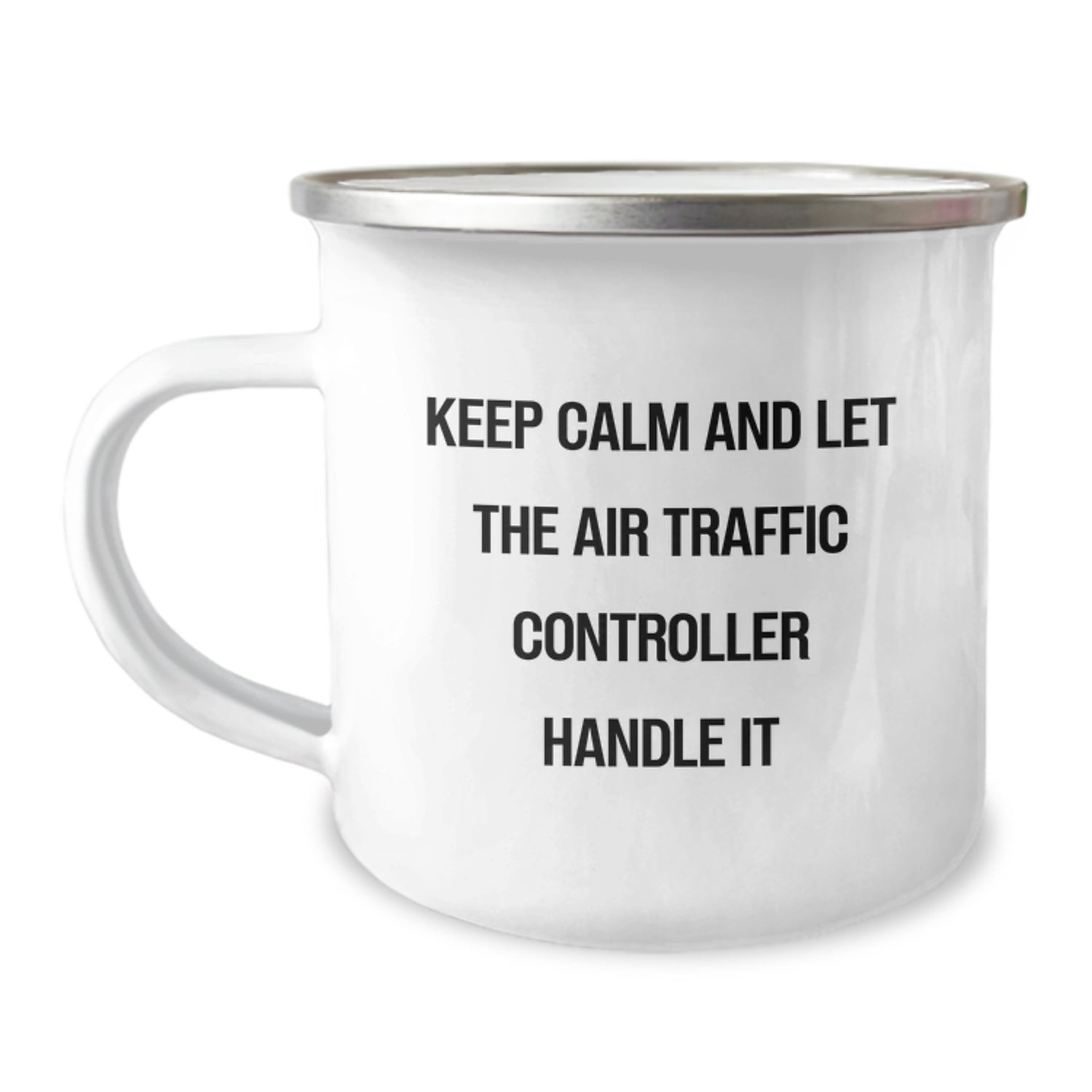 Funny Air Traffic Controller Christmas Unique Gifts for Friends and Family - Keep Calm and Let the Air Traffic Controller Handle It Camping Mug for Men Women Coworkers - Image 1