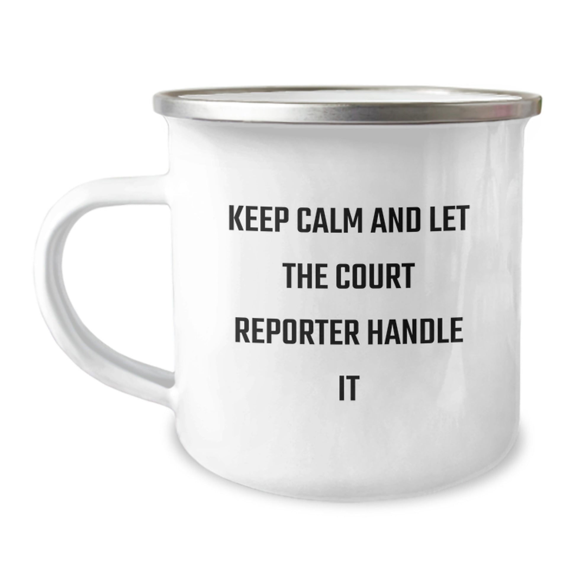 Funny Court Reporter Christmas Unique Gifts from Men to Women Friends Family Court Reporters Court Reporter Camping Mugs - 'Keep Calm And Let The Court Reporter Handle It' - Image 1