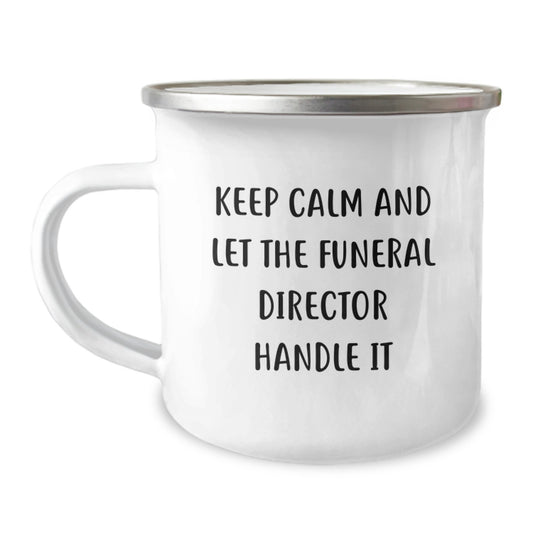 Funny Funeral Director Christmas Camping Mug Gifts from Friends to Men, Women, or Family Members - Image 1