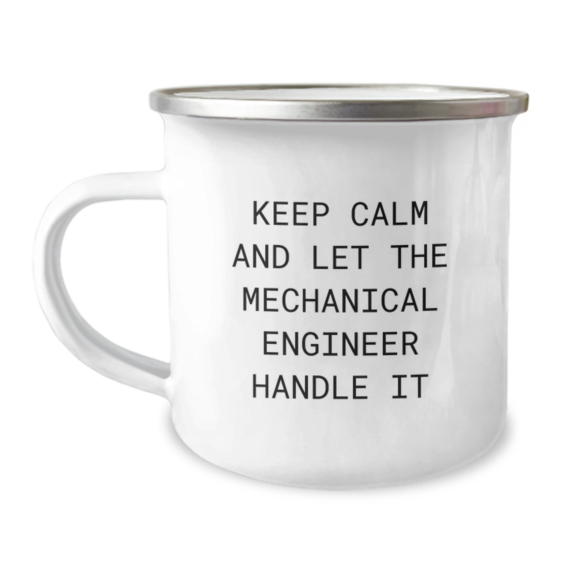 Funny Mechanical Engineer Christmas Camping Mug Gifts for Men from Friends, Keep Calm And Let The Mechanical Engineer Handle It - Image 1