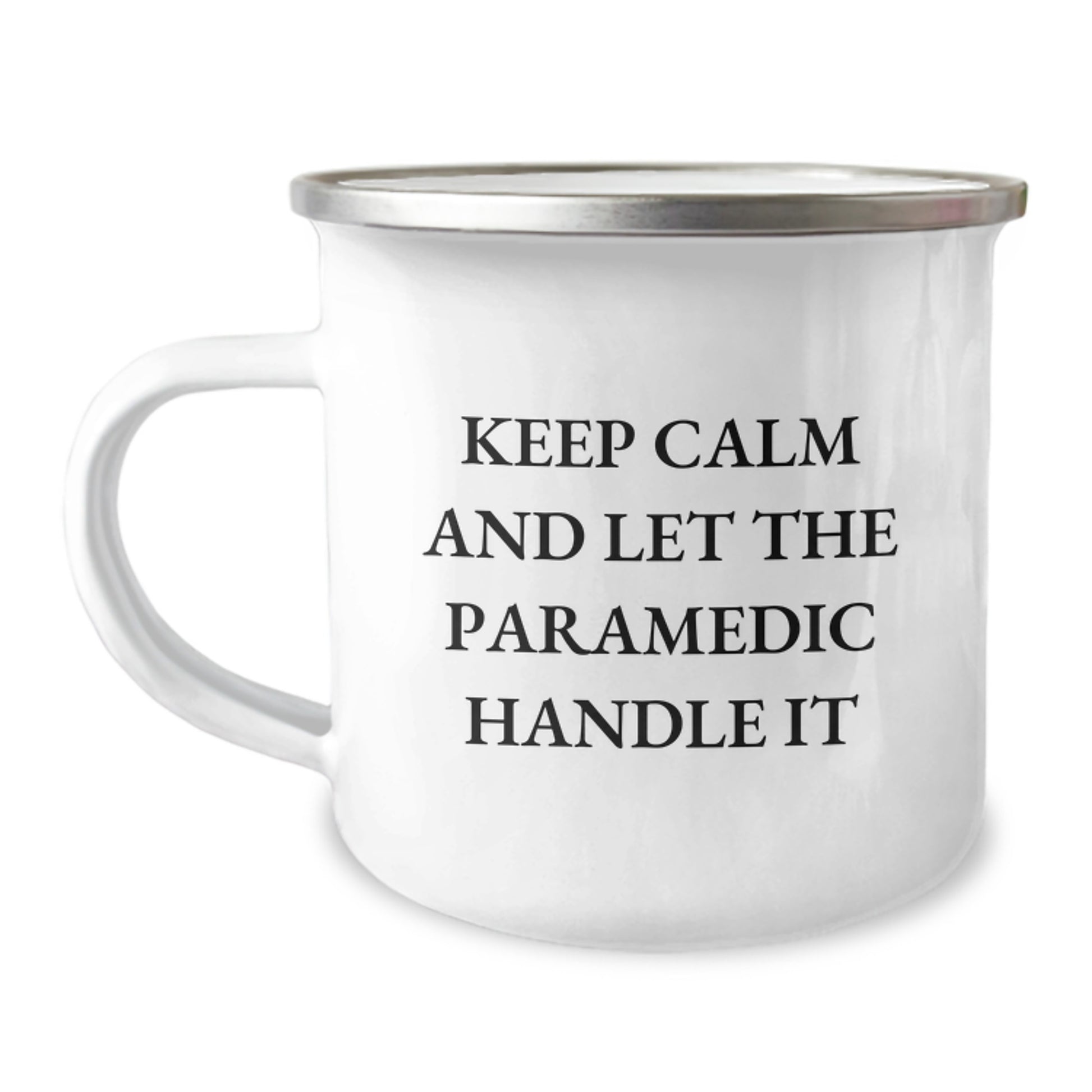 Funny Rescue Worker Gifts for Rescue Worker Men - Camping Mug with Keep Calm And Let The Rescue Worker Handle It - Christmas Unique Gifts from Family - Image 1